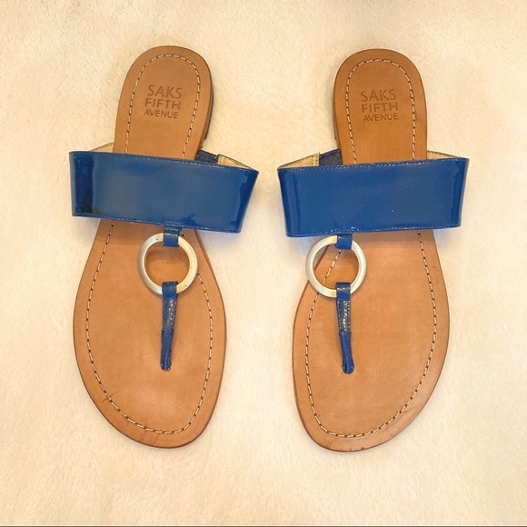 Saks Fifth Avenue Leather Sandals - Picture 15 of 15